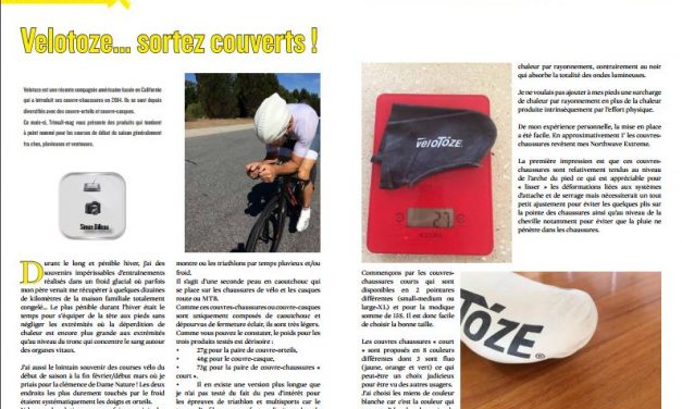 La nouveauté matos de TrimaX#163 :  Velotoze… sortez couverts !