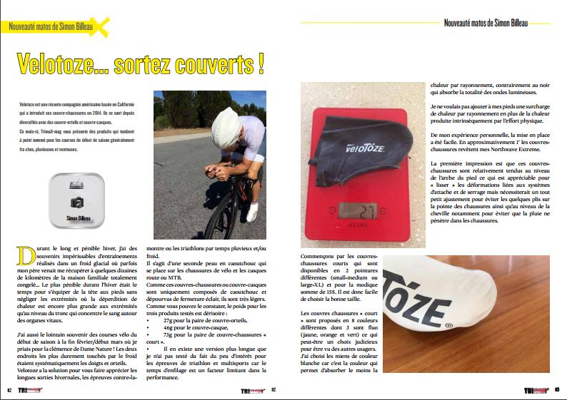 La nouveauté matos de TrimaX#163 :  Velotoze… sortez couverts !