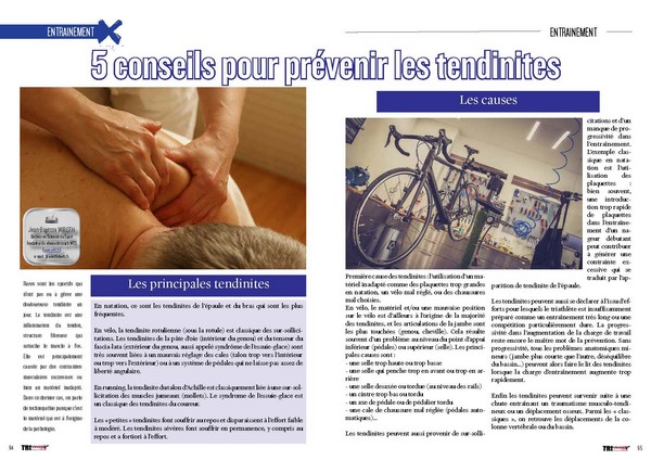 TrimaX#165 vous prodique 5 conseils pour prévenir les tendinites