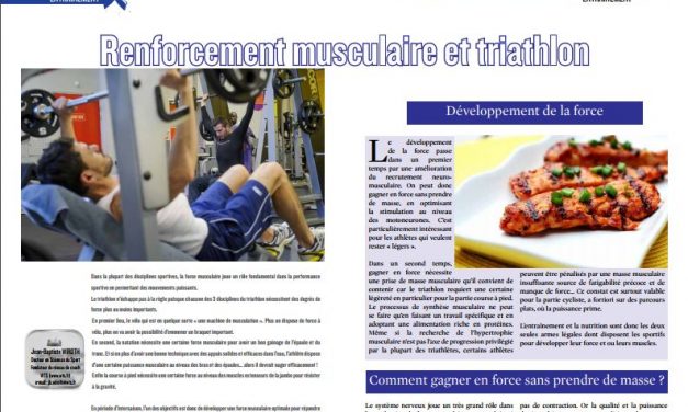 A lire dans TrimaX#169 : Renforcement musculaire et triathlon