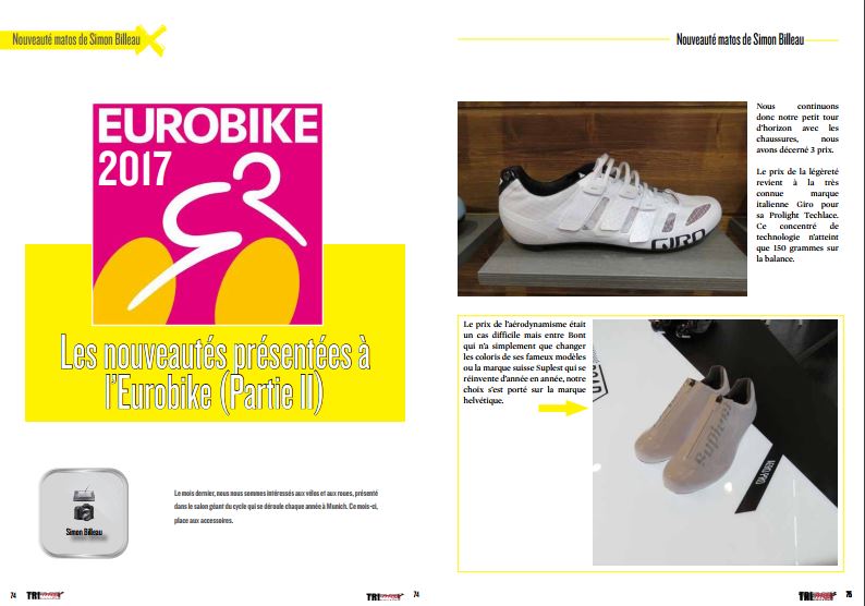 Ne manquez pas dans TrimaX#169 les nouveautés présentées à l’Eurobike (partie 2)