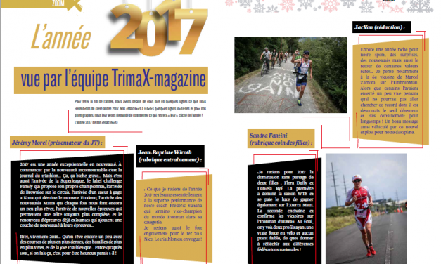 L’année 2017 vue par l’équipe TrimaX#170