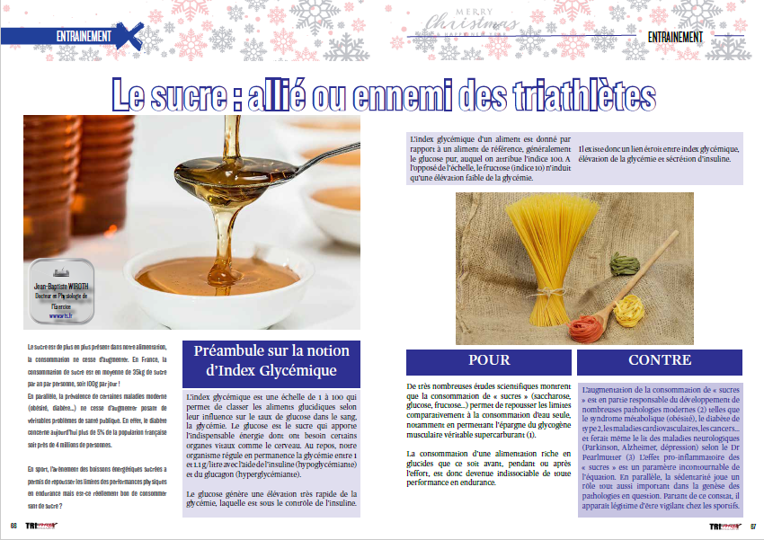Le sucre : allié ou ennemi des triathlètes, notre coach JB Wiroth vous répond en Live se soir à 19h
