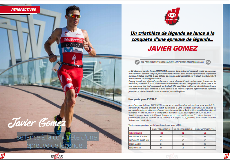 Javier Gomez se lance à la conquête d’une épreuve de légende…