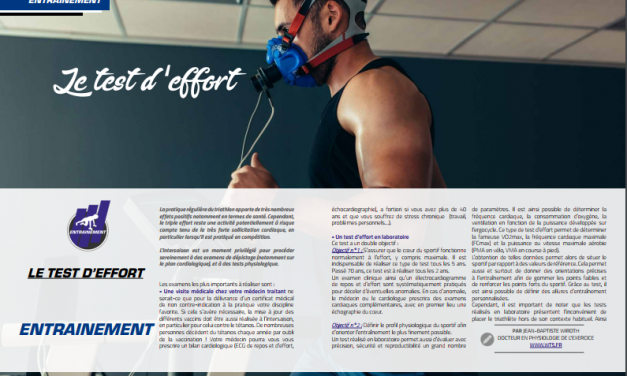 A lire ce mois-ci dans TrimaX#171 :  le test d’effort