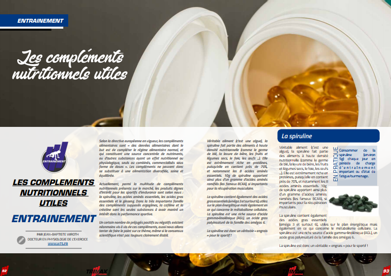 A lire dans TrimaX#172 : les compléments nutritionnels utiles