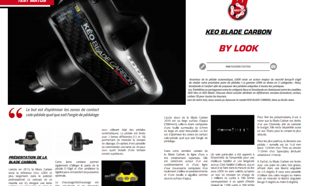 A découvrir dans trimaX#172 : Keo Blade Carbon by LOOK