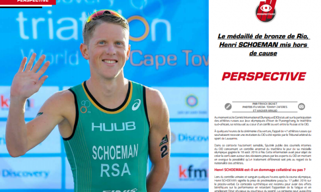 Le médaillé de bronze de Rio, Henri SCHOEMAN mis hors de cause