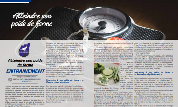 A lire dans TrimaX#173 : Atteindre son poids de forme