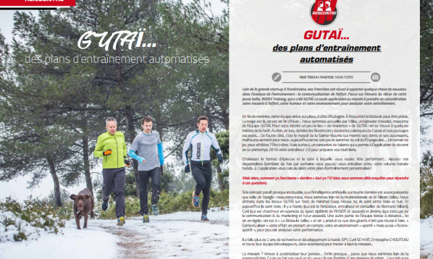 Découvrez dans TrimaX#173 Gutaï : des plans d’entraînement automatisés