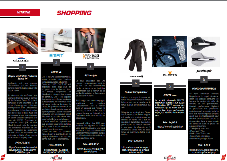 A découvrir dans TrimaX#173, notre page shopping