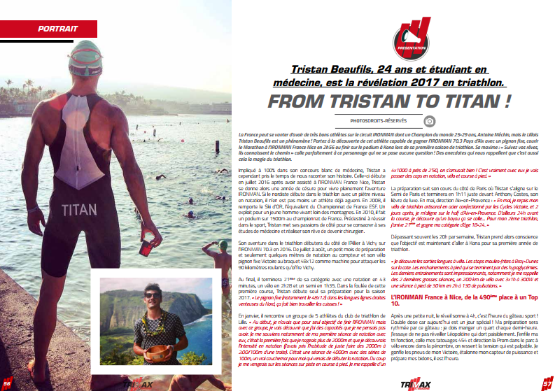 A lire dans TrimaX#173 : From Tristan to titan !