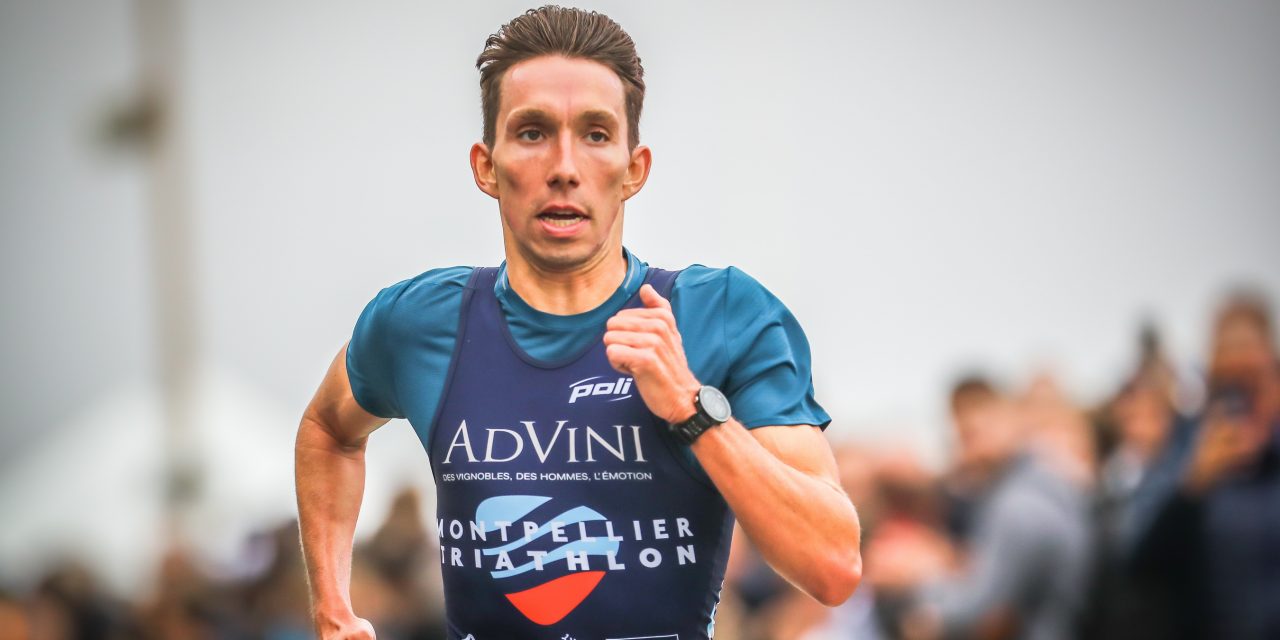 Pierre Le Corre au départ du triathlon Indoor de Liévin – Coupe d’Europe