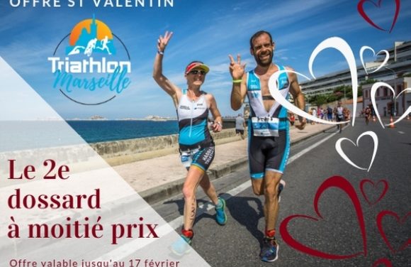 Triathlon de Marseille: Spécial St Valentin : le 2e dossard à moitié prix !